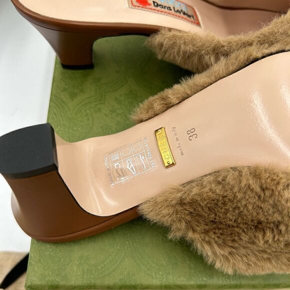 Women’s Gucci dans Les vert horse pit mules size 38 made in Italy - Picture 10 of 10